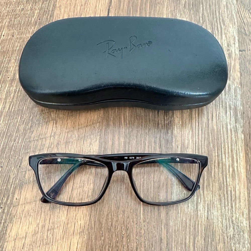 Ray-Ban 5279 55/18/145 Dark Havana Brown Eyeglasses with Case
